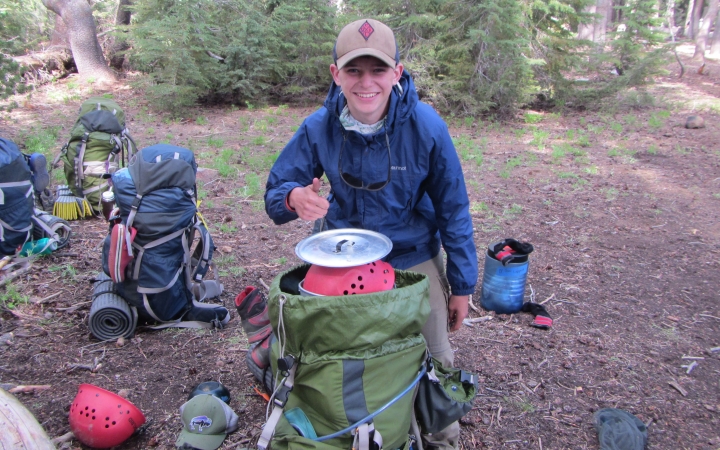 backpacking expedition for teen boys in yosemite